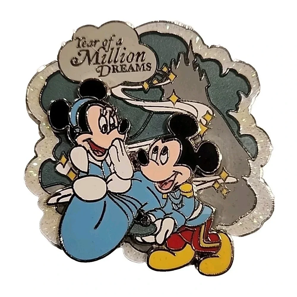 Disney Pin Minnie Mickey Mouse Cinderella Year of a Million Dreams WDW LE 50892
